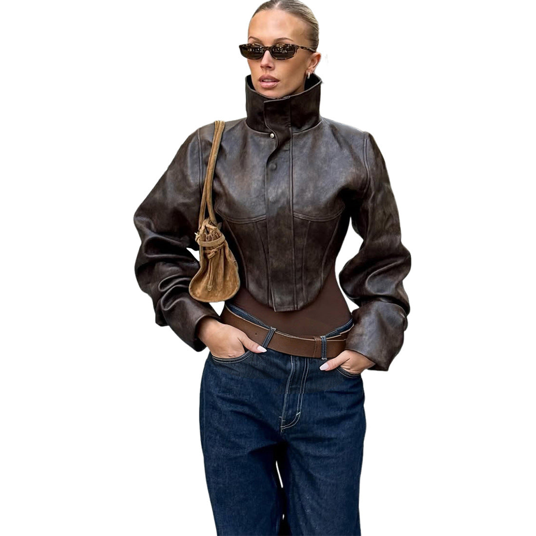 Cropped a corsetto