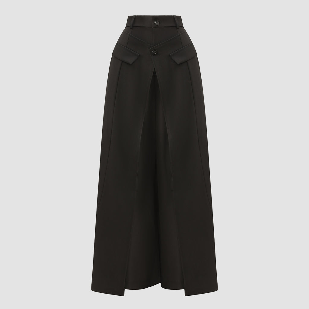 Pantalone con spacco alto