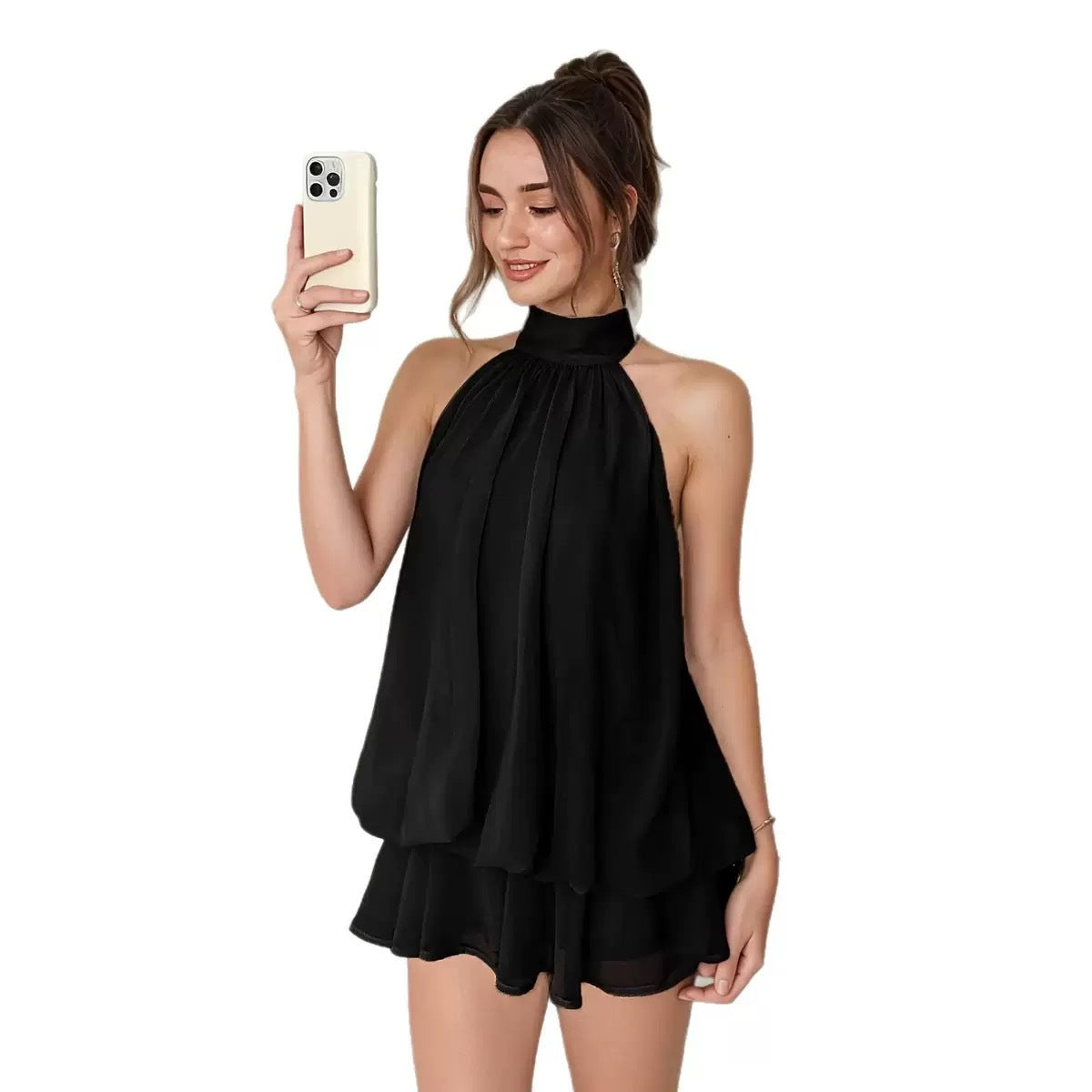 Mini dress volant
