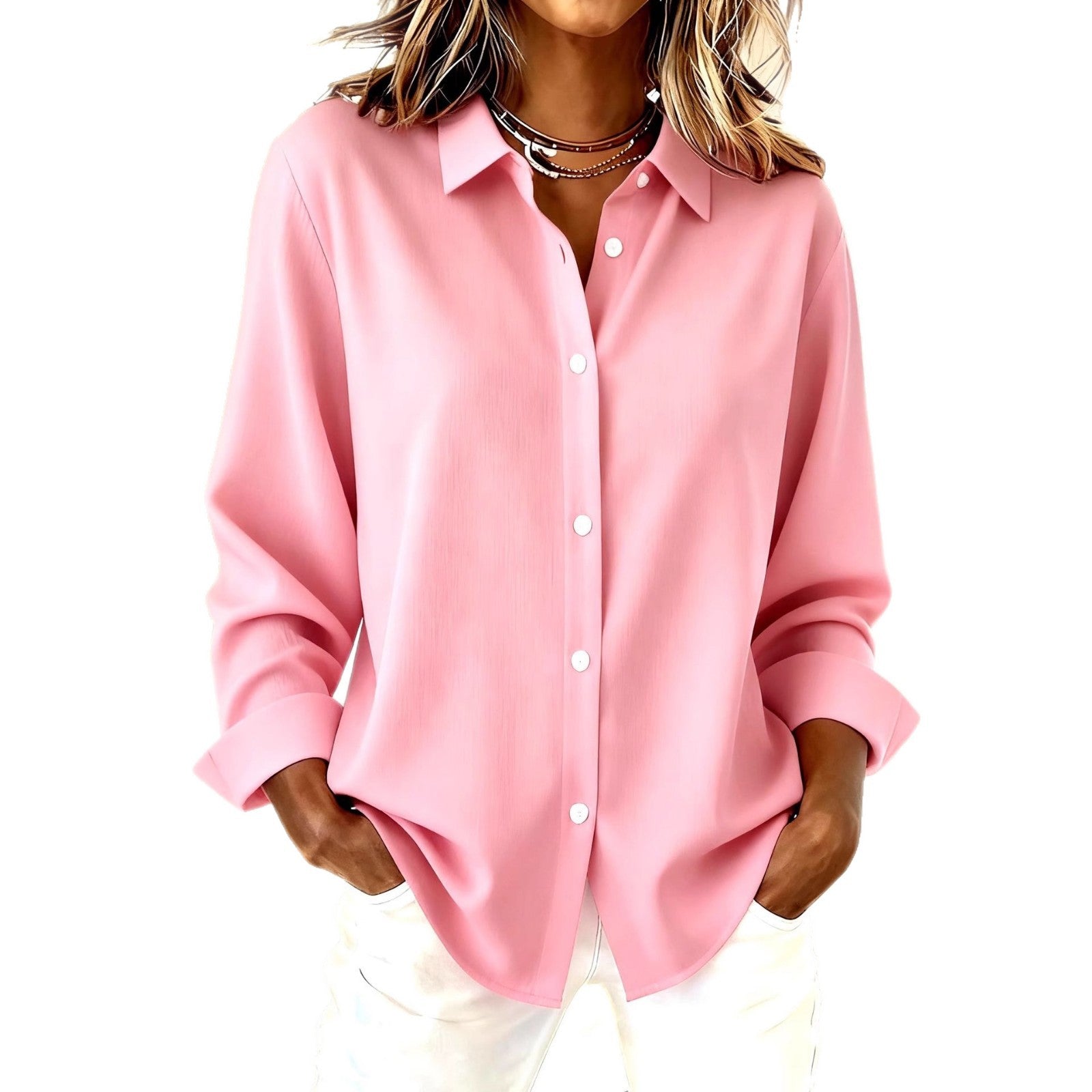 Camicia a maniche lunghe con bottoni