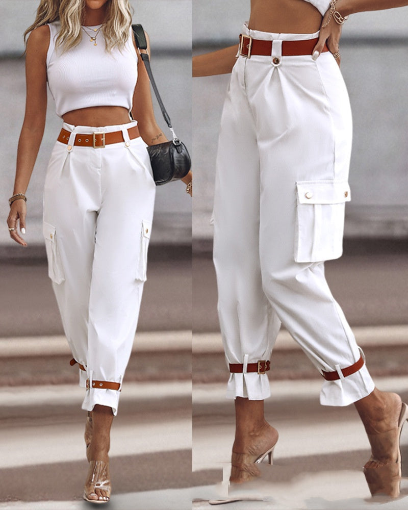 Pantalone con cintura
