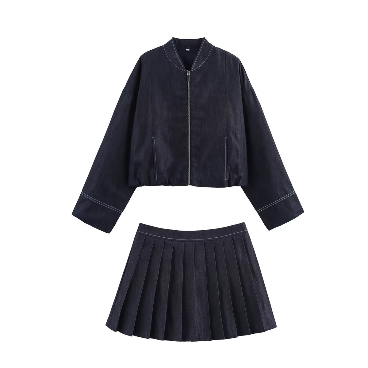 Completo in denim lavaggio scuro