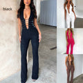 Jumpsuit scollo profondo