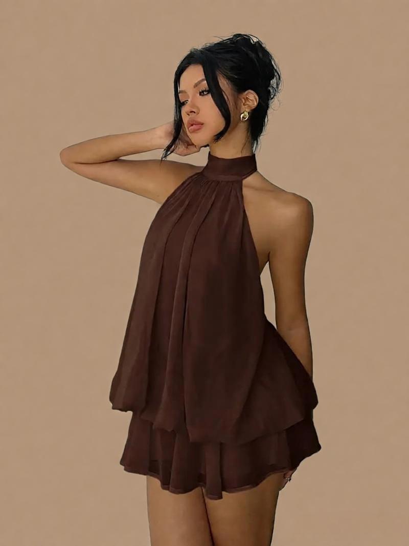 Mini dress volant