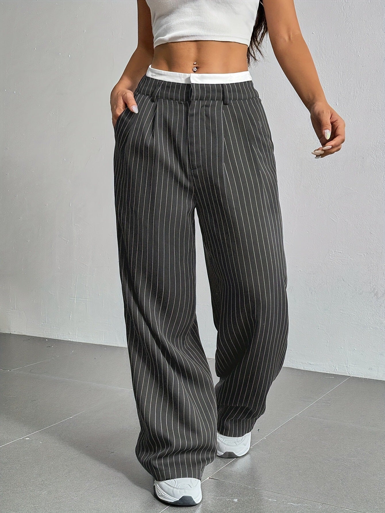 Pantalone gessato