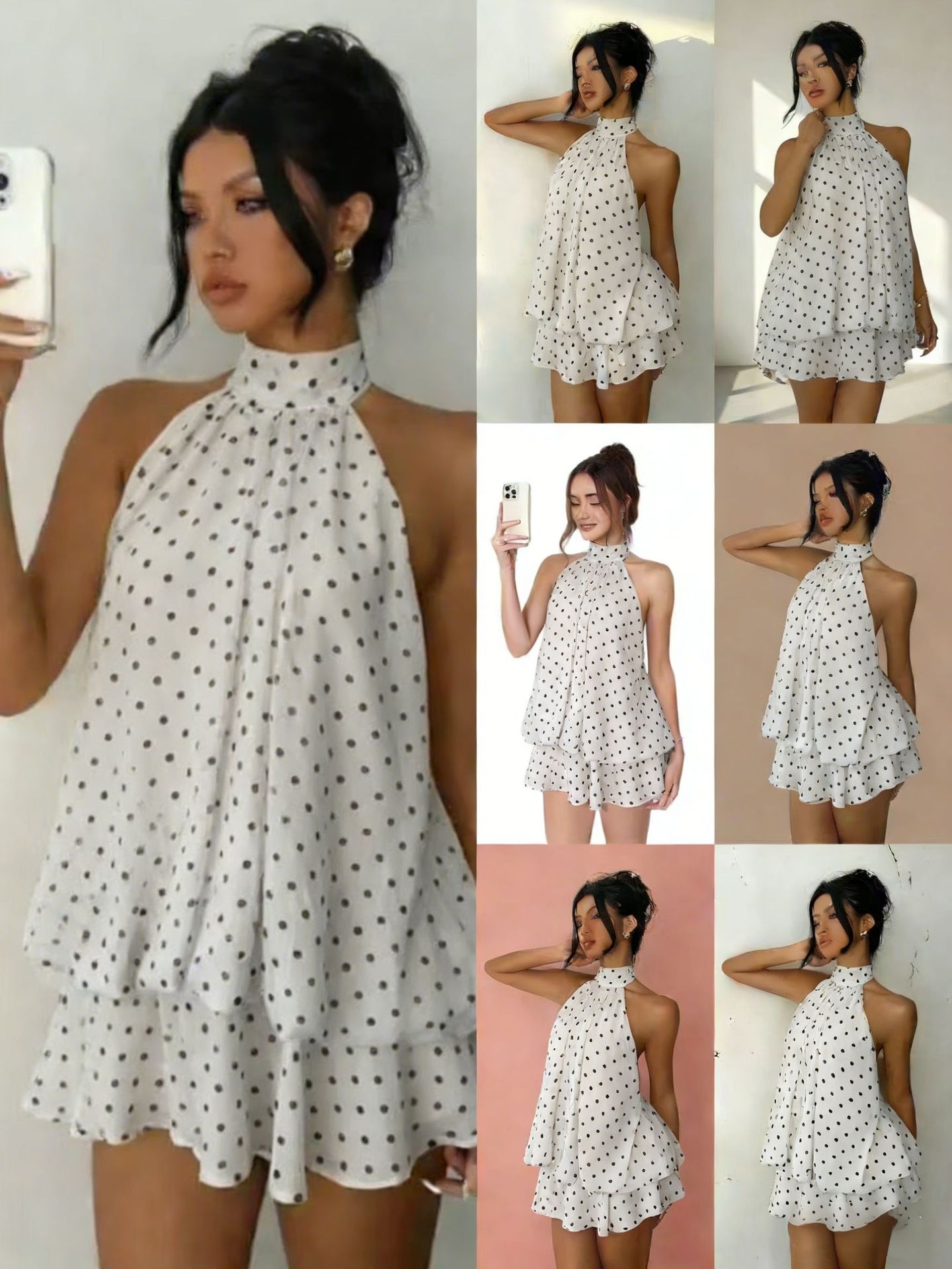 Mini dress volant
