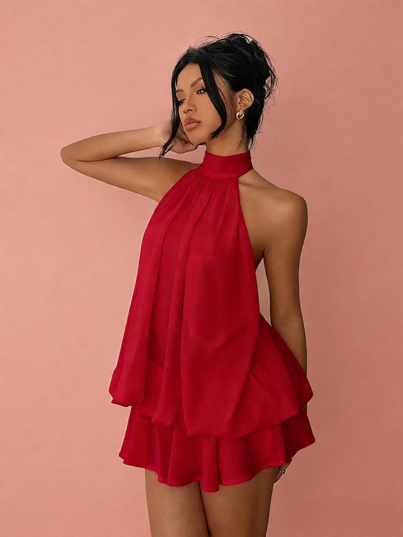 Mini dress volant